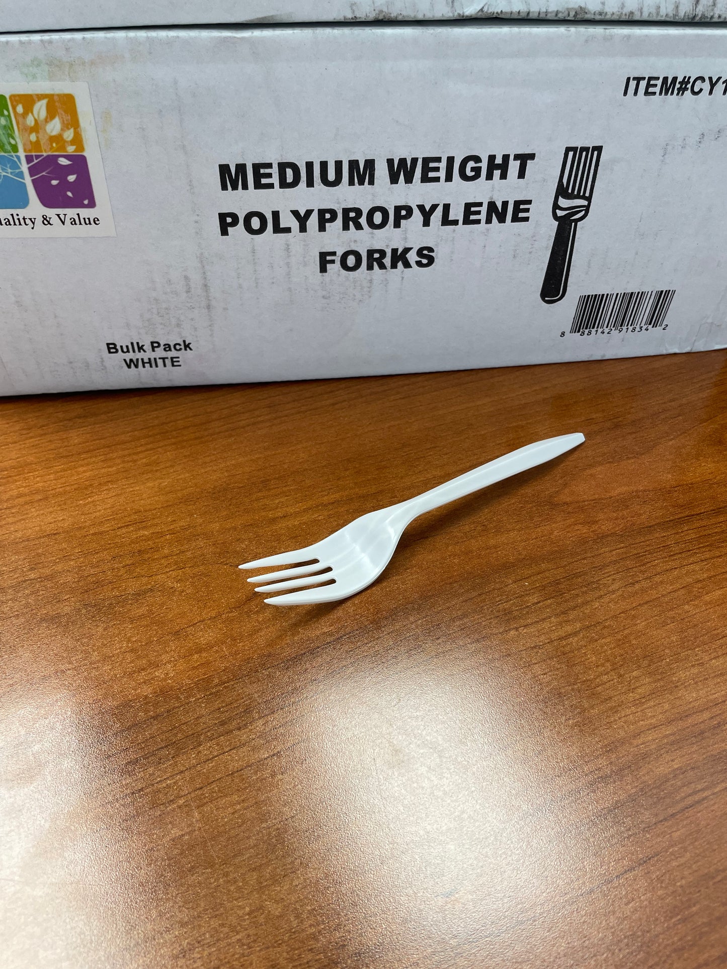 Medium Weight White Fork 1000pcs