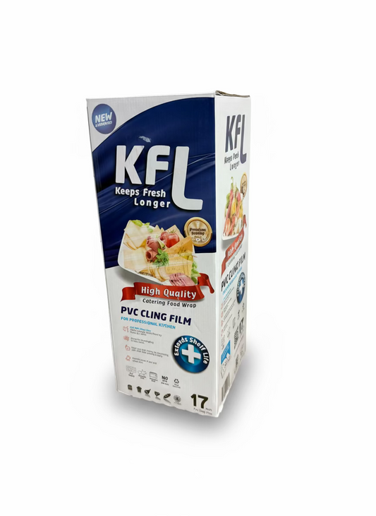 17" X 4000' Cling Wrap Film (With Serrated Cutter)