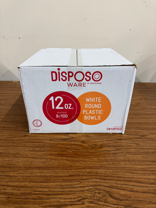 12oz Bowl, PP, Packed 100/Bag 8 bags/case