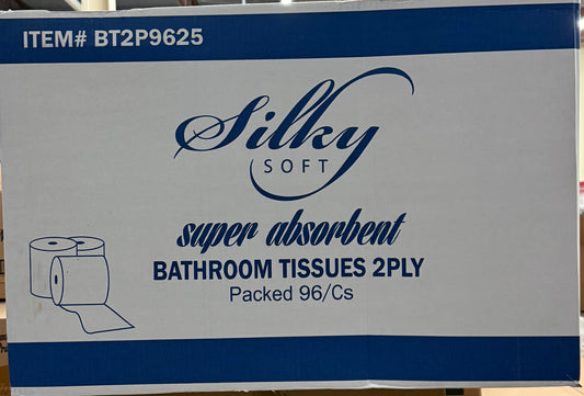 Bathroom Tissue 2 ply, 96 Rolls per case