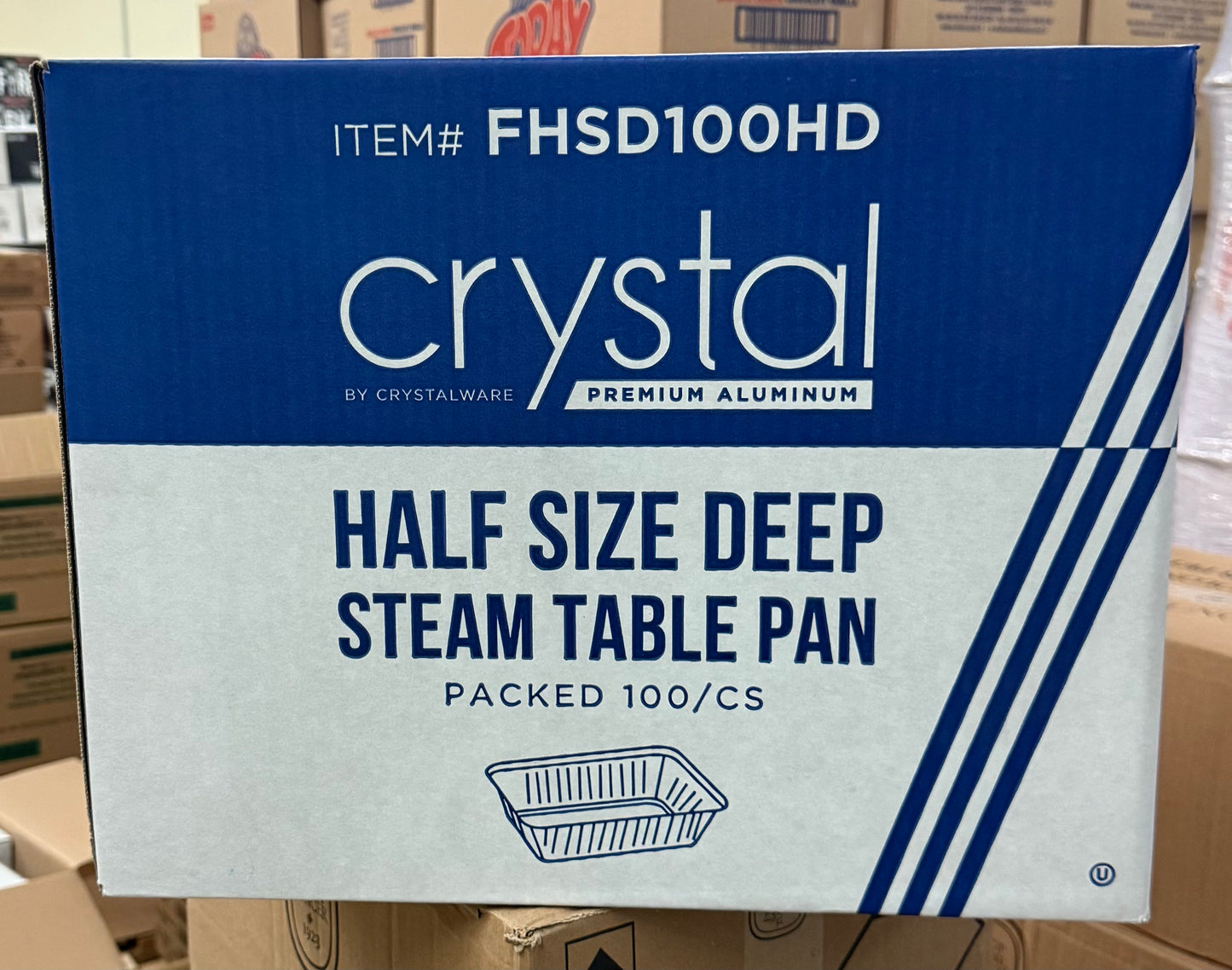 Aluminum Foil Tray Half Size Deep 9"x13 - 100pcs/case