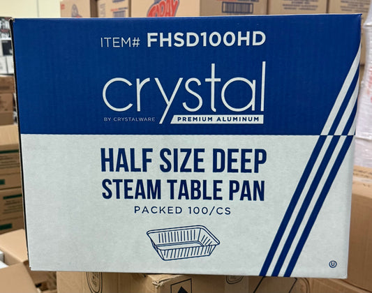 Aluminum Foil Tray Half Size Deep 9"x13 - 100pcs/case