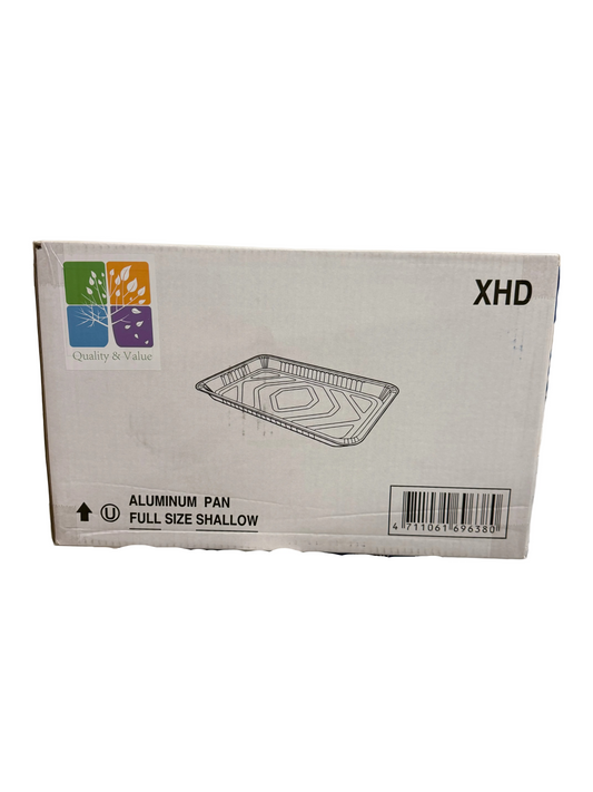 Full Size Shallow XHD Aluminum Pan - 50pcs/case