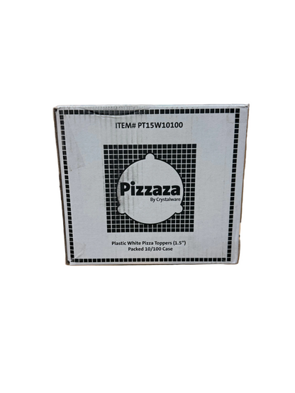 Pizza Toppers White Plastic - Size 1.5" - 1000/cs