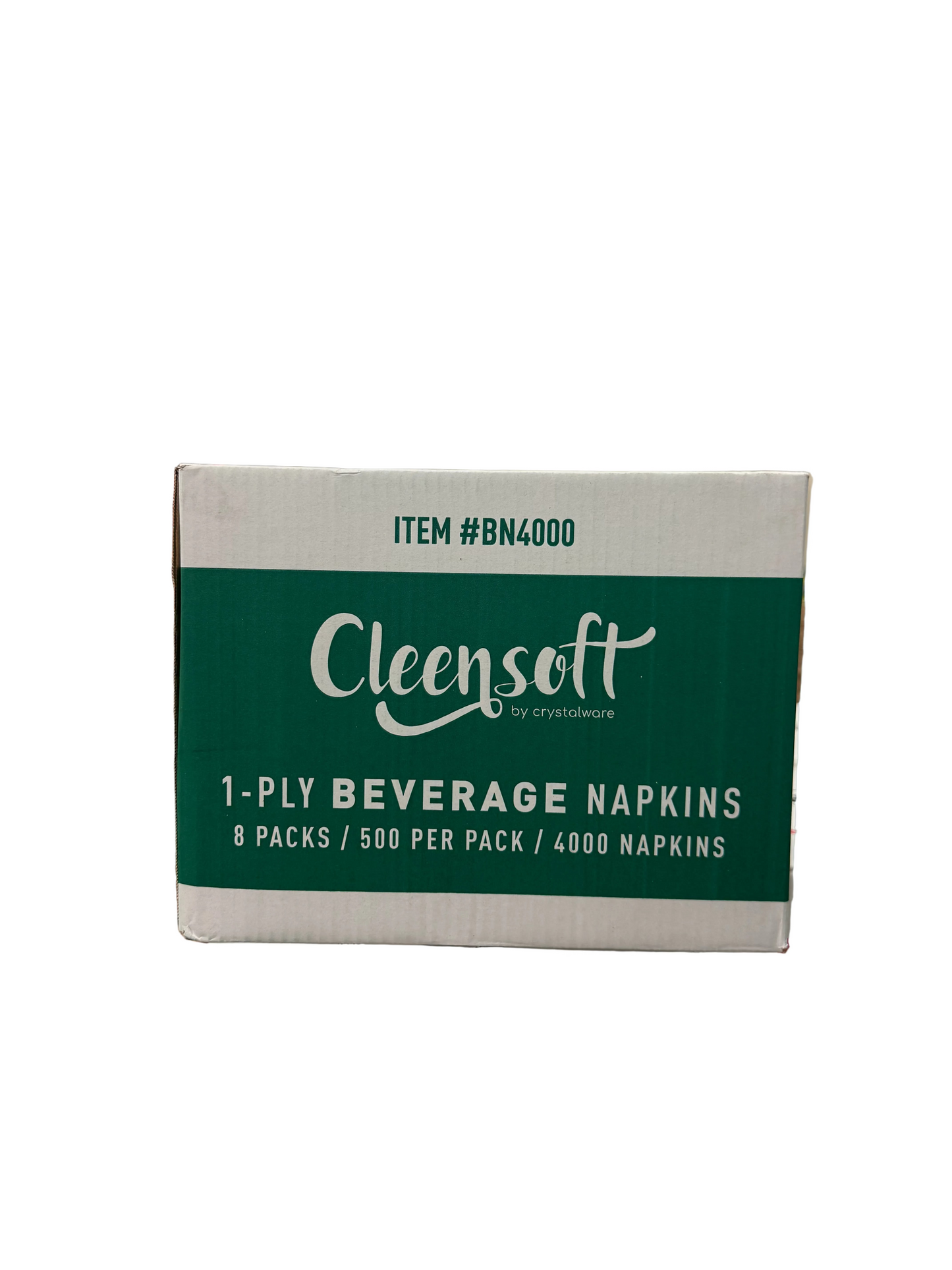 Beverage Napkin White Packed 8/500 - 4000/Case
