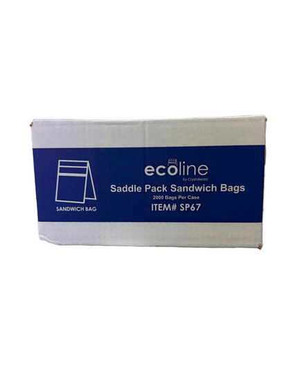 6.5x7x2", Saddle Pack Sandwich Bag, 2000/cs