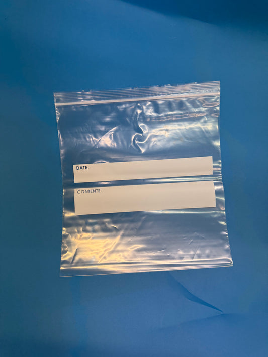 10.5x11", 1gal, DualTrack ZipBag, White Block, 250/cs