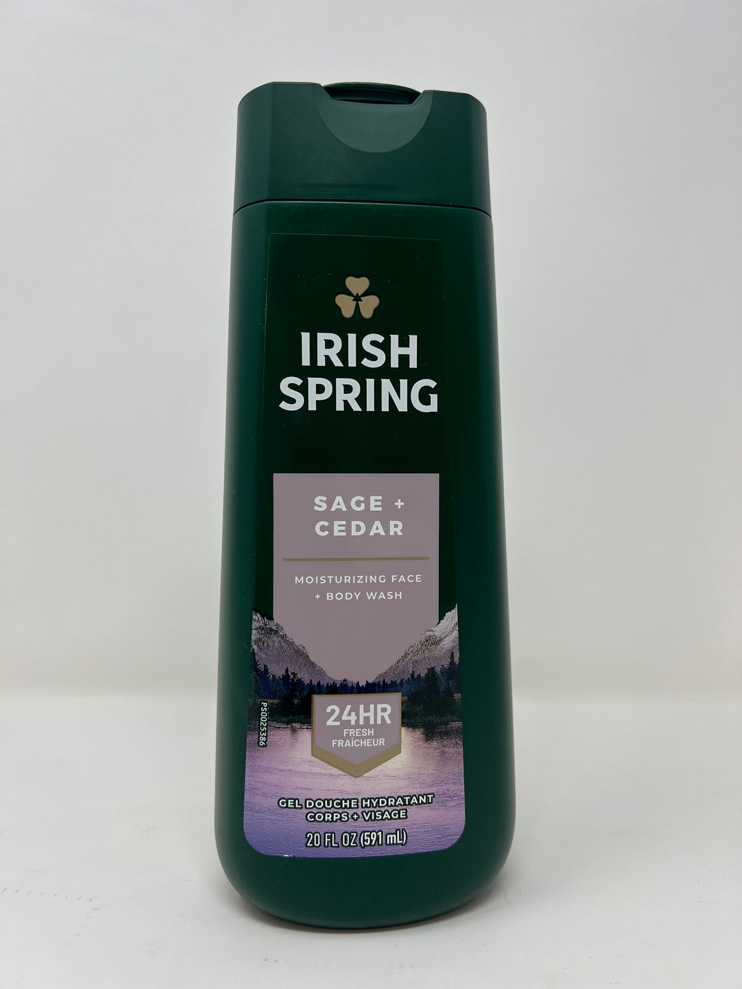 IRISH SPRING BODY WASH ||20 OZ x 4 || SAGE & CEDAR - IRBW05