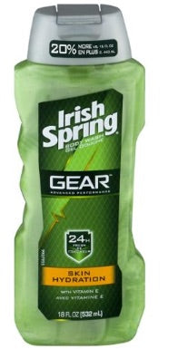 IRISH SPRING BODY WASH ||20 OZ x 4|| GEAR HYDRATING - IRBW09