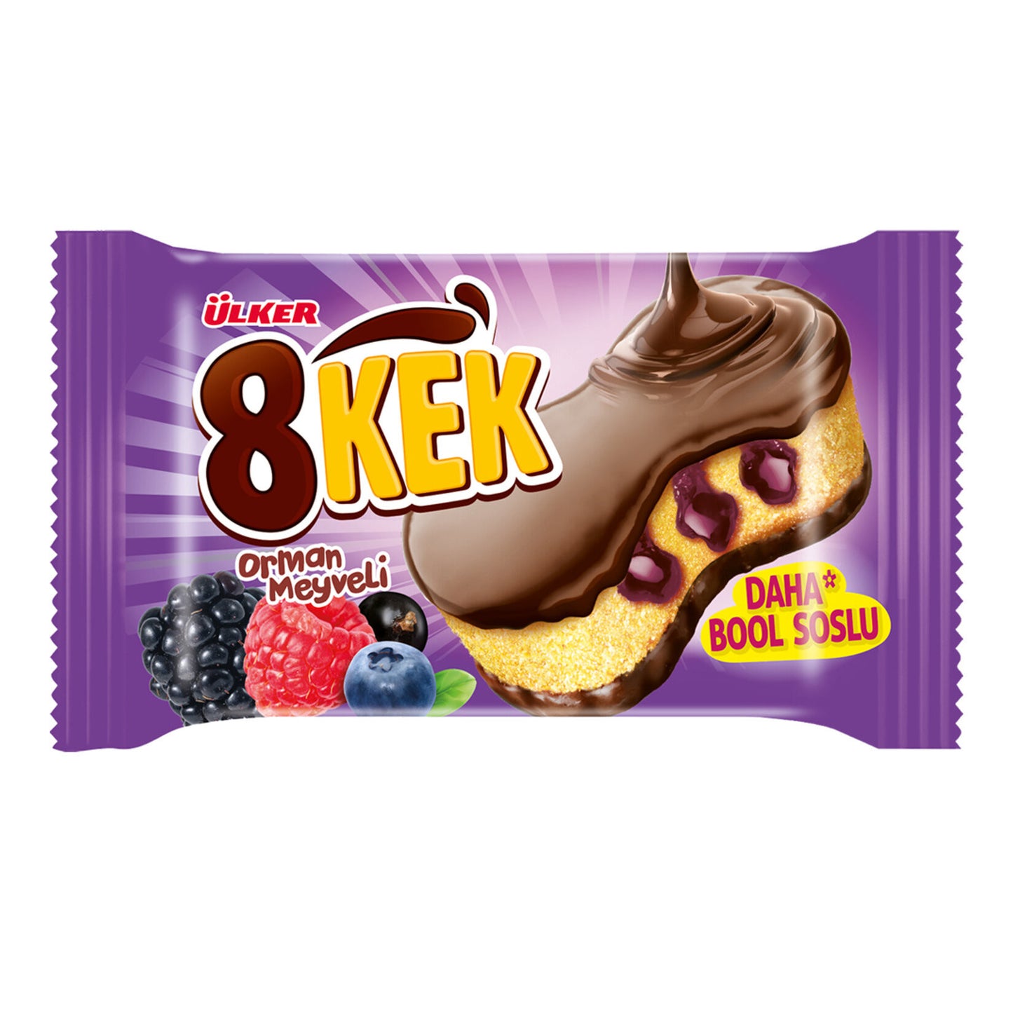 ULKER 8kek Cake with Forest Fruit / Orman Meyveli 55gr 1cs/24pcs