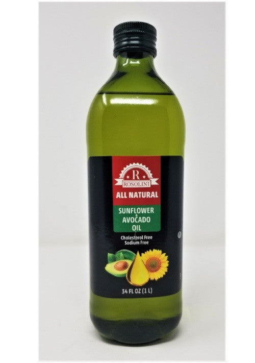 ROSOLINI AVOCADO OIL BLEND || 34 fl oz (1000ml) x 6 || GLASS BOTTLE - ROSA01