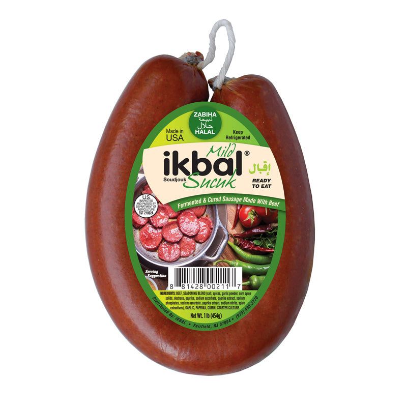 Ikbal Ring Beef Sujuk Mild, 1lb, 12pack - SJK02