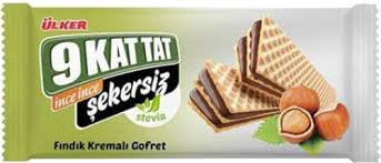 ULKER 9Kat Hazelnut Wafer No Sugar 118g 1cs/16pcs