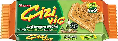 Ulker A1 Cizivic O.Oil&Thyme Chesee Cracker  82GR 1cs/24Pcs