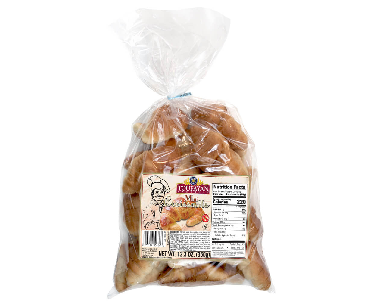 A2 Toufayan Mini Croissants 1case/10pcs