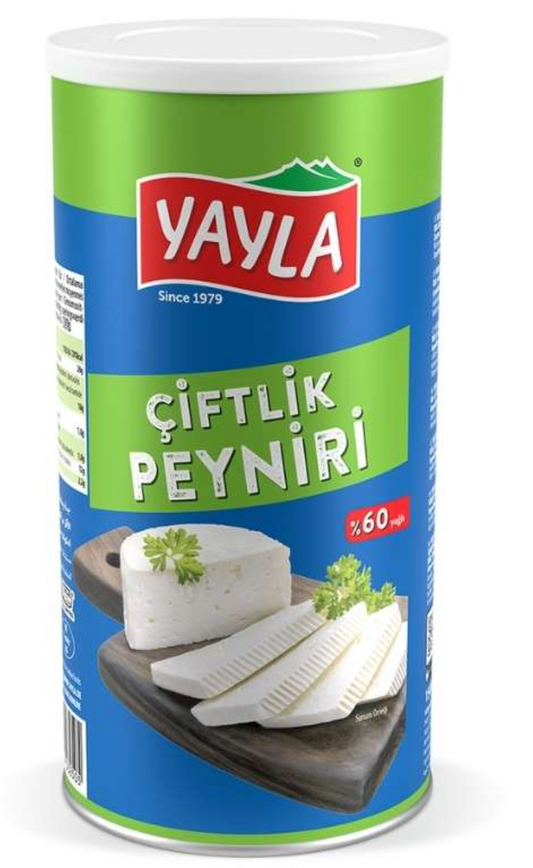 YAYLA WHITE CHEESE 28.2 OZ (800g)  %60 FAT X 6PCS - YAY01