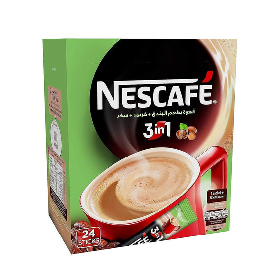 N1 Nescafe 3 in 1 Hazelnut Regular Instant Coffee 48 Sticks 17g 1cs/48pcs