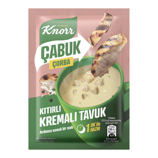 A2 KNORR Cream Chicken Quick Soup - Kremali Tavuk 22g 1cs/24pcs