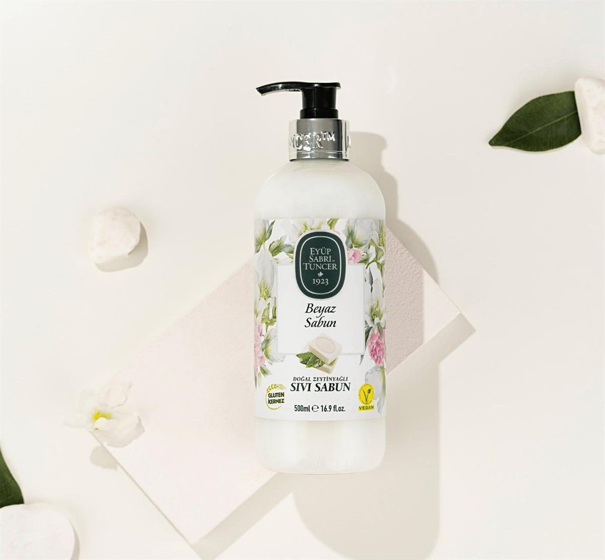 E6 Eyup Sabri T. Olive Oil Liquid Soap White Pet - Beyaz Sabun 500ml 1cs/12pcs