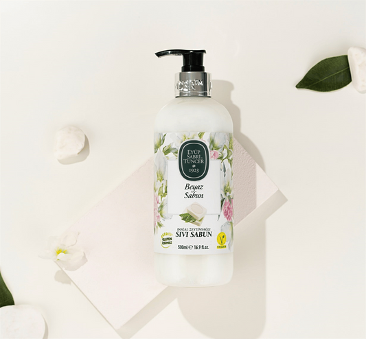 E6 Eyup Sabri T. Olive Oil Liquid Soap White Pet - Beyaz Sabun 500ml 1cs/12pcs