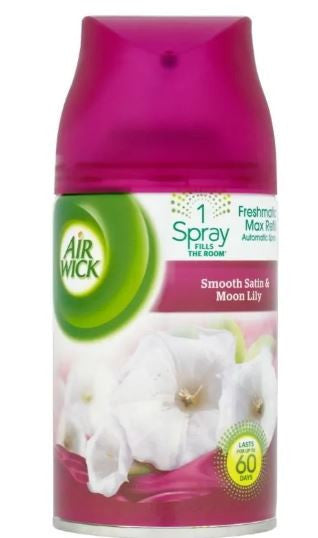 Air Wick 250 ML Spray Refill 12/CS || SMOOTH SATIN & MOON LILY - AW21