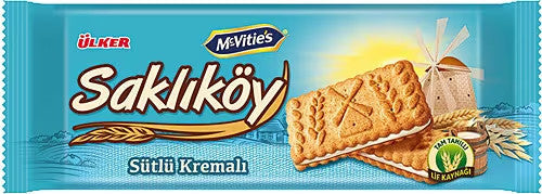 ULKER A1 Saklikoy Milky Cream Biscuit 100g  1cs/24pcs