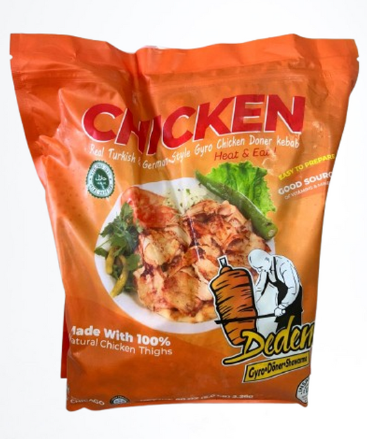 Dedem Chicken Gyro Doner Kebab 5lb (2.26kg) x 4pcs
