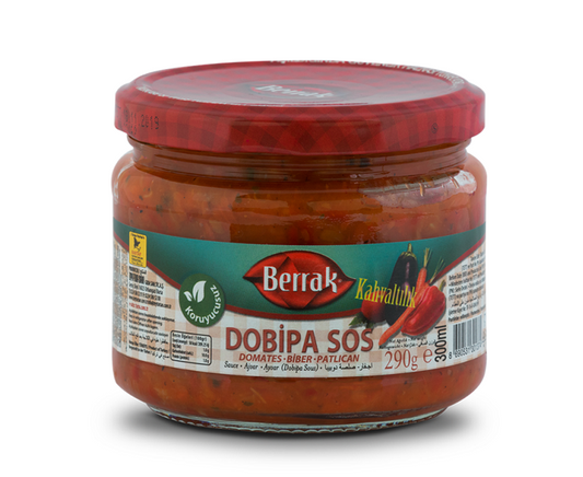 BERRAK Ajvar Mild 300ml Glass - 1cs/12pcs