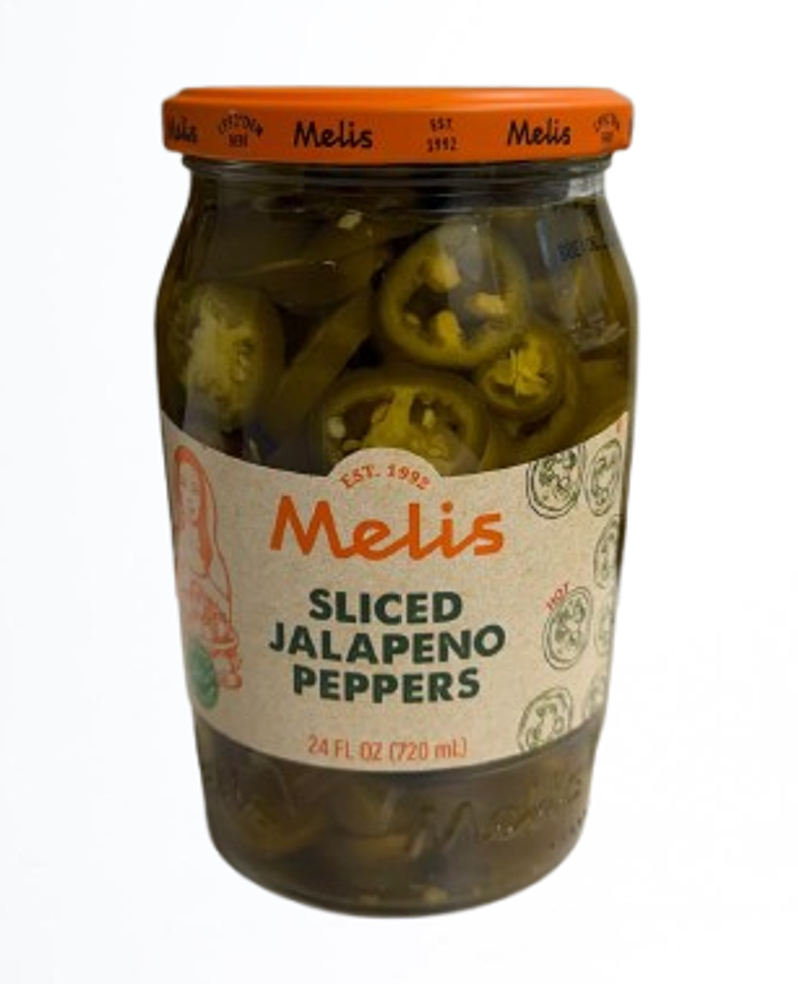 Melis Sliced Jalapeno Peppers 24.3 fl oz (720 ml) x 12 pcs - MLS103