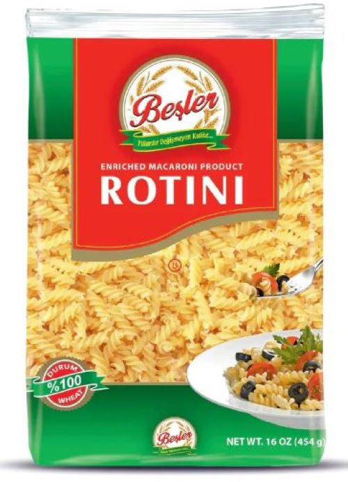 K- Besler Rotini Pasta 20 x 1lb - BES03