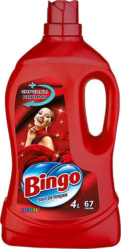 B2 BINGO Color Liquid Detergent 4lt 1cs/4pcs