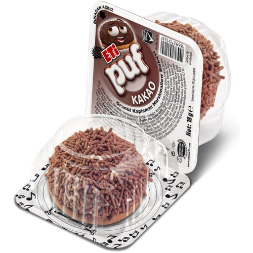 ETI Puf Marshmallow Biscuits with Cocoa 16g 1cs/48pcs