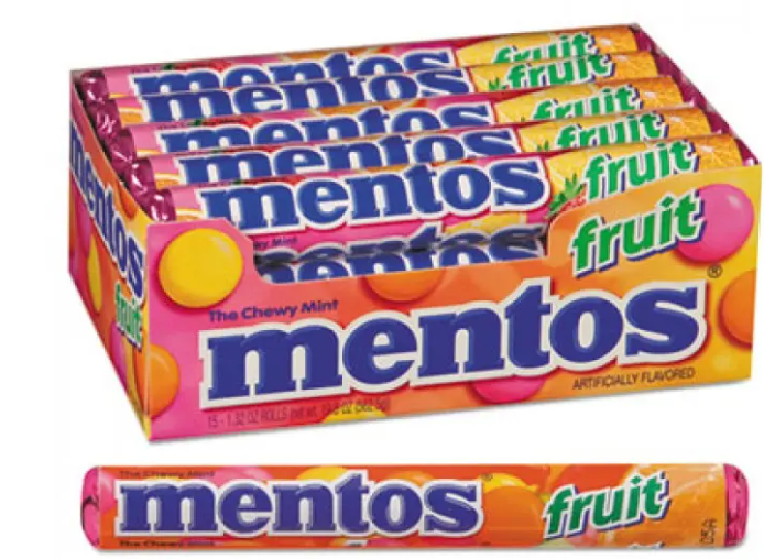 MENTOS 37G x24/CS || FRUIT ROLL - MEN04