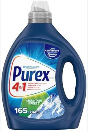 Purex Laundry Liquid- Mountain Breeze 50oz X 6 PCS - PRX02