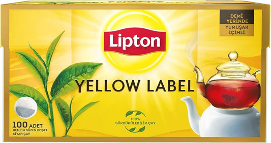 LIPTON YELLEOW Black Tea Pot - Demlik 153g 48pc - 1cs/16pcs