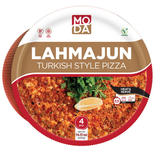 Moda Vegan Classic Lahmajun, 4pcs, 14.11oz (400g) x 12pack - 101011