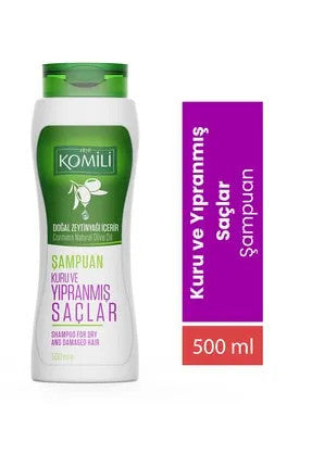 K6 KOMILI Dry and Damaged Hair Olive Oli Shampoo 500ml 1cs/12pcs