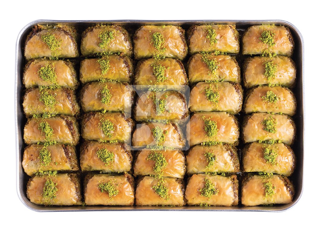 Moda Baklava, Mussel Shape with Pistachio, Party Pack, 40pcs, 2.75lbs (1250g) x 10pack - 100462