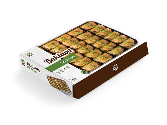 Moda Baklava, Mussel Shape with Pistachio, Party Pack, 40pcs, 2.75lbs (1250g) x 10pack - 100462