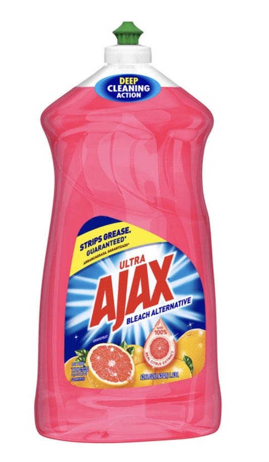 AJAX DISH LIQUID | 52 OZ x 6 | RUBY RED GRAPEFRUIT - AJ02