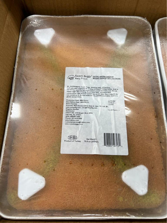 T3 Sweet Beggy Basma Kadayif with Walnut Tray - 2 kg