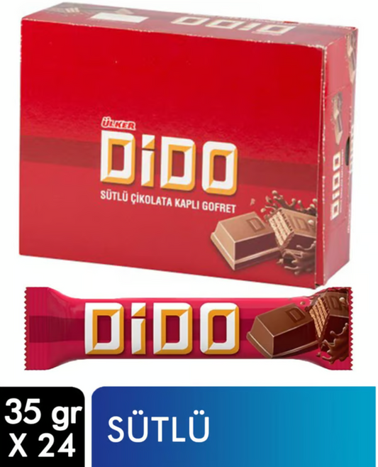 Ulker Dido Milk Chocolate Wafers 24 ct x 1.23 oz (35 g) x 6 pcs