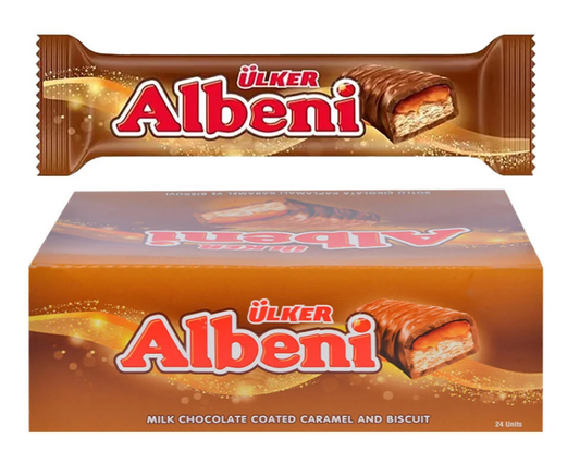 Ulker Albeni Chocolate Covered Bars 24 ct x 1.41 oz (40 g) x 6 pcs