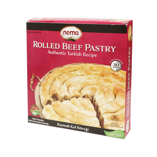 Nema Rolled Beef Pastry 1 lb 15.75 oz (900gr), 8pack - PSN04