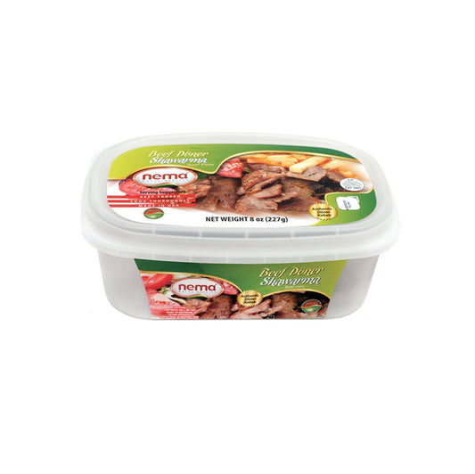 Nema Sliced Beef Doner Shawarma, 8oz, 12pack - MLN07