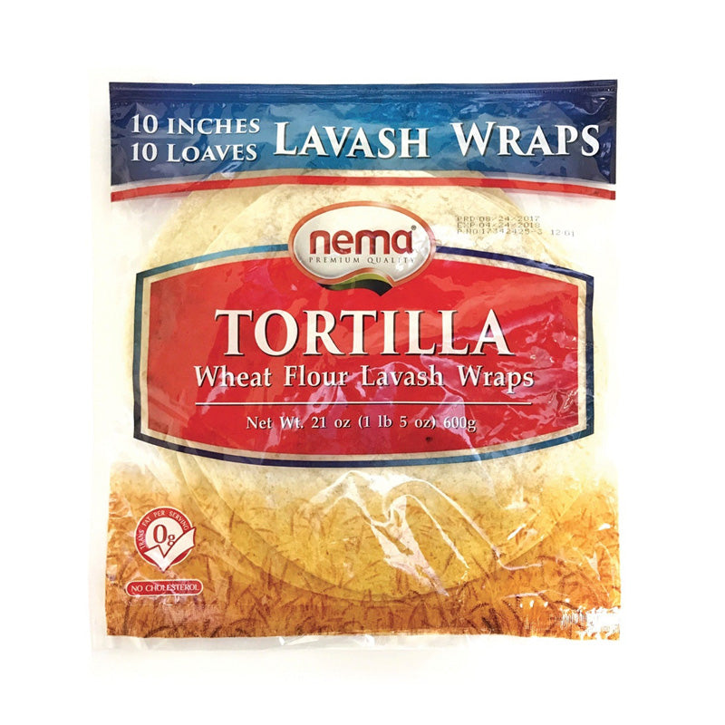 Nema Tortilla Lavash Wraps 10in - PSN18