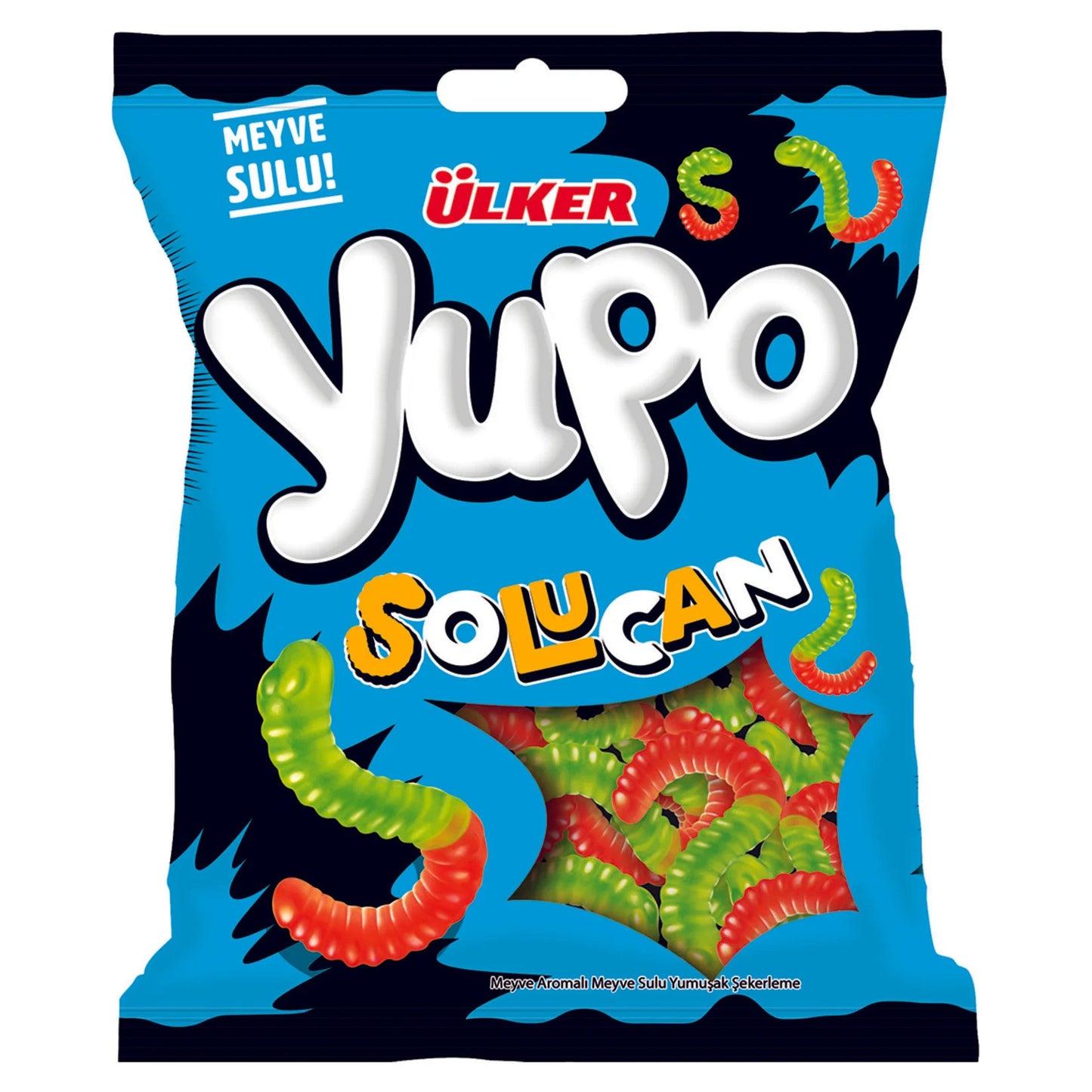 ULKER Yupo Worms Jelly 80g 1cs/24pcs