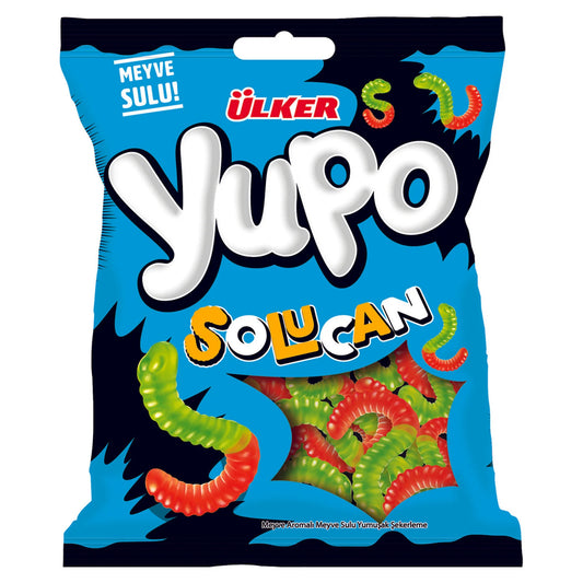 ULKER Yupo Worms Jelly 80g 1cs/24pcs