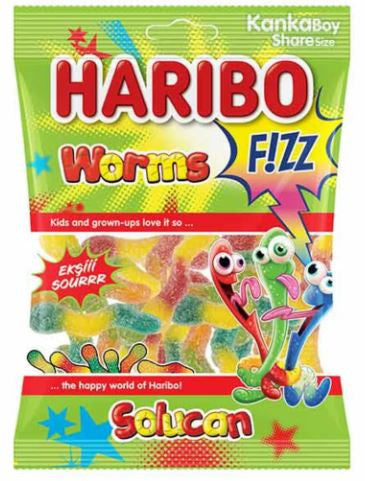 HARIBO 70 GR (SOUR WORMS) *24 / CS - HR20