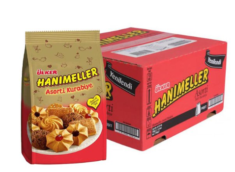 Ulker Hanimeller Assorted Mixed Sweet Cookies Pouch 5.29 oz (150 g) x 12 pcs